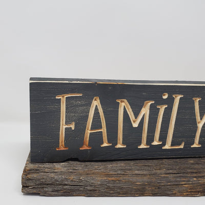 Family is Everything Engraved Wood Sign