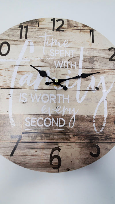 Time Spent with Family Clock