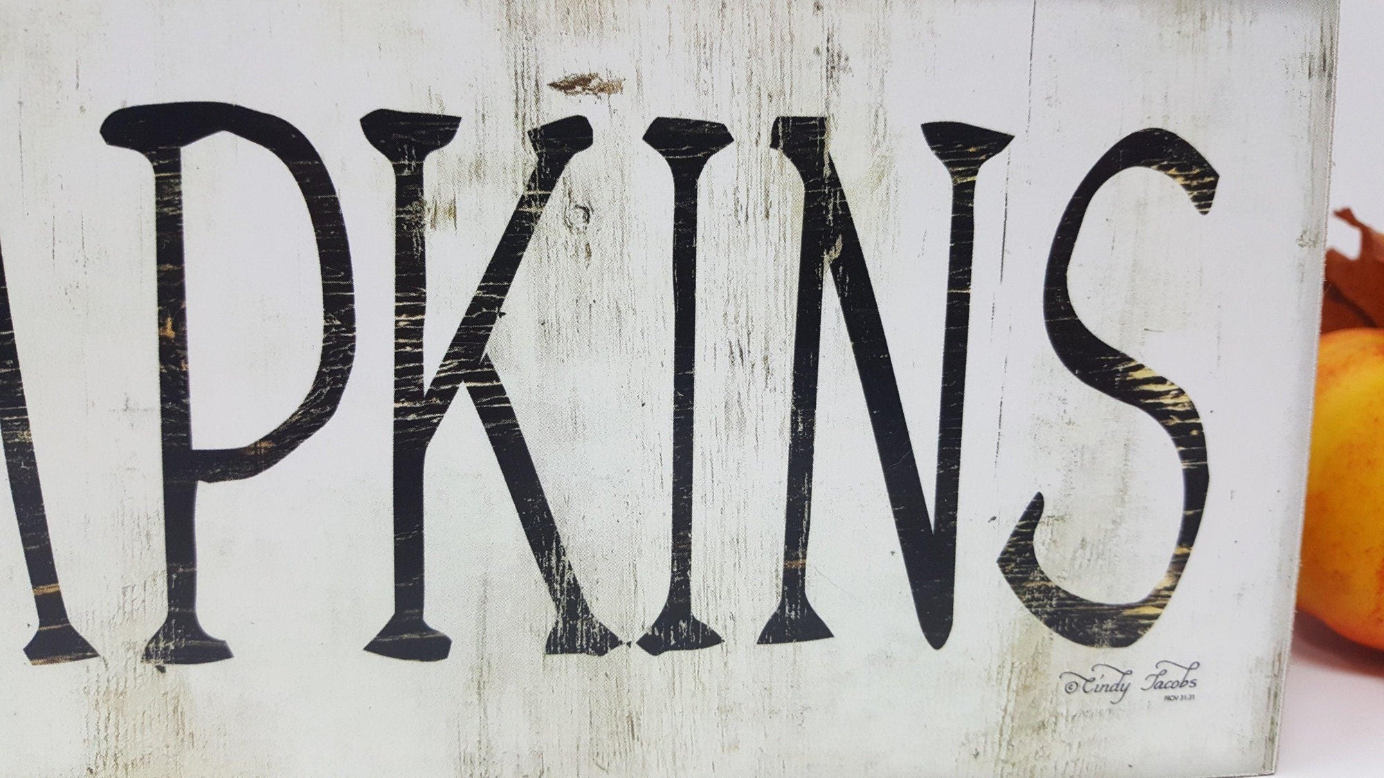 Fall Rustic Pumpkin Sign - A Rustic Feeling