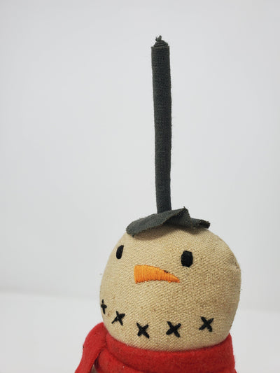 Primitive Snowman with Merry Christmas - A Rustic Feeling