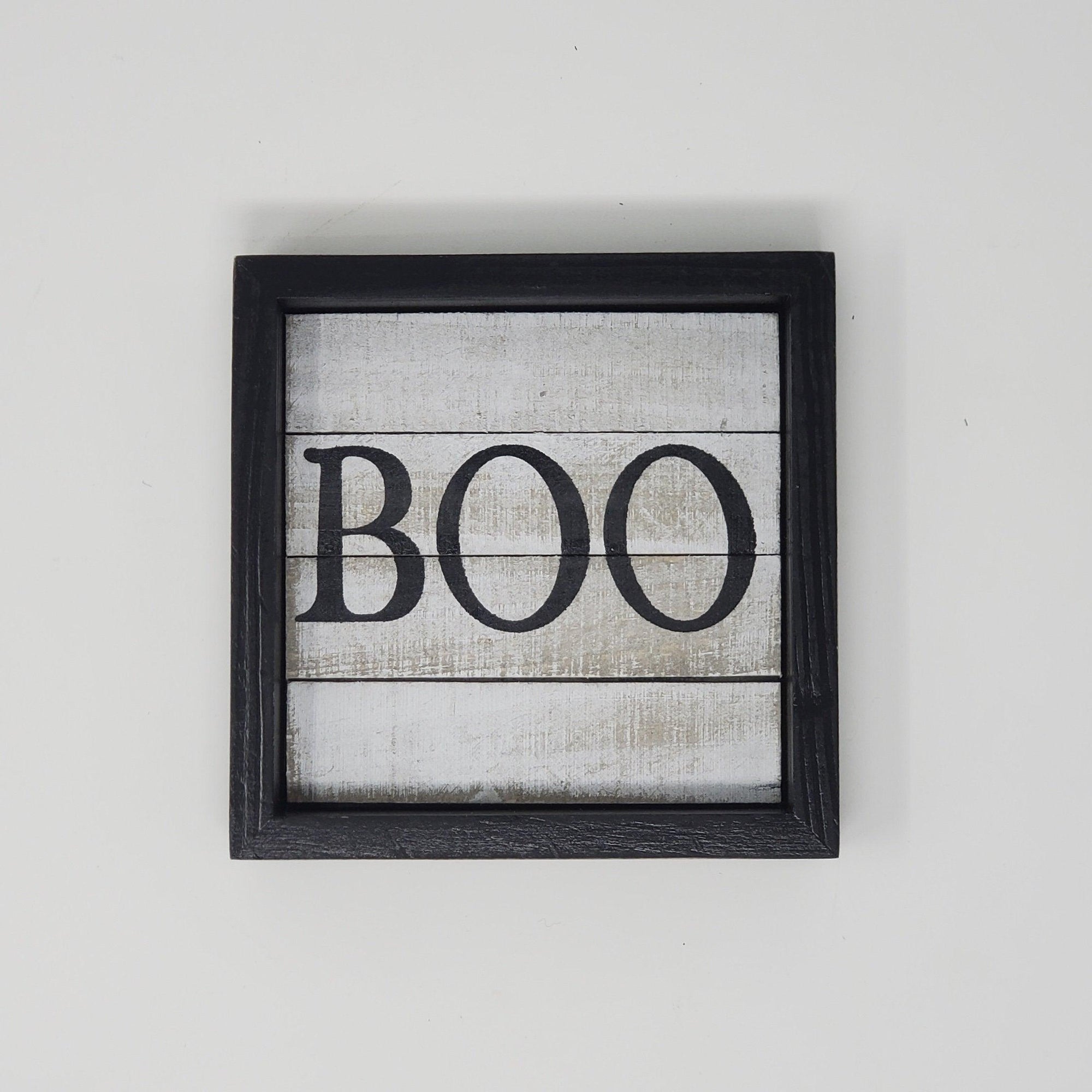 Boo Rustic Halloween Wood Sign - A Rustic Feeling