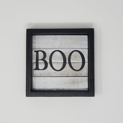 Boo Rustic Halloween Wood Sign - A Rustic Feeling