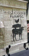 Farmhouse Welcome Home Wall Organizer - A Rustic Feeling