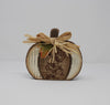 Wood White Pumpkin Decoration - A Rustic Feeling