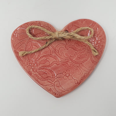 Rustic Heart Trinket Dish with Twine