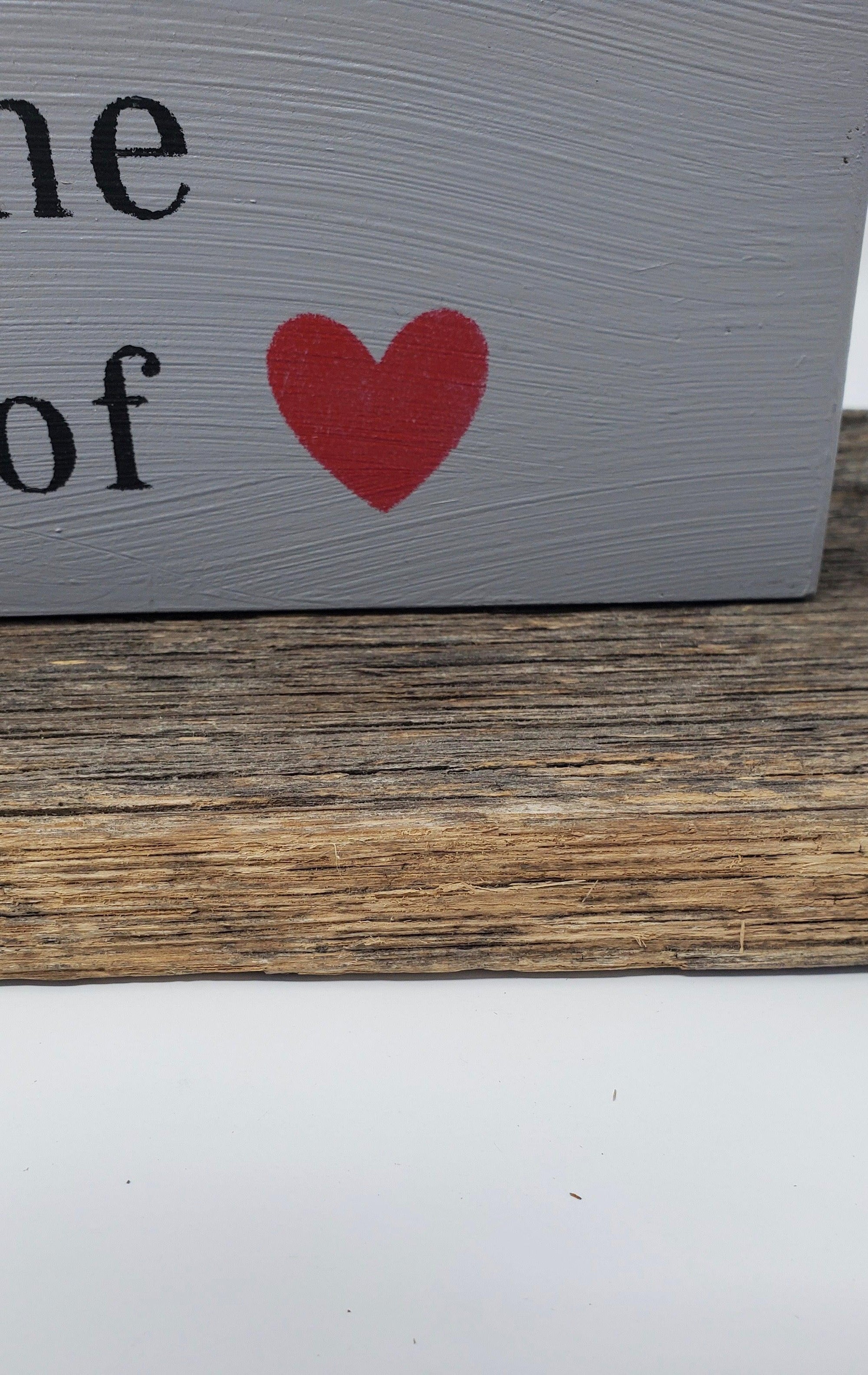 Welcome to our Little Home Rustic Sign - A Rustic Feeling