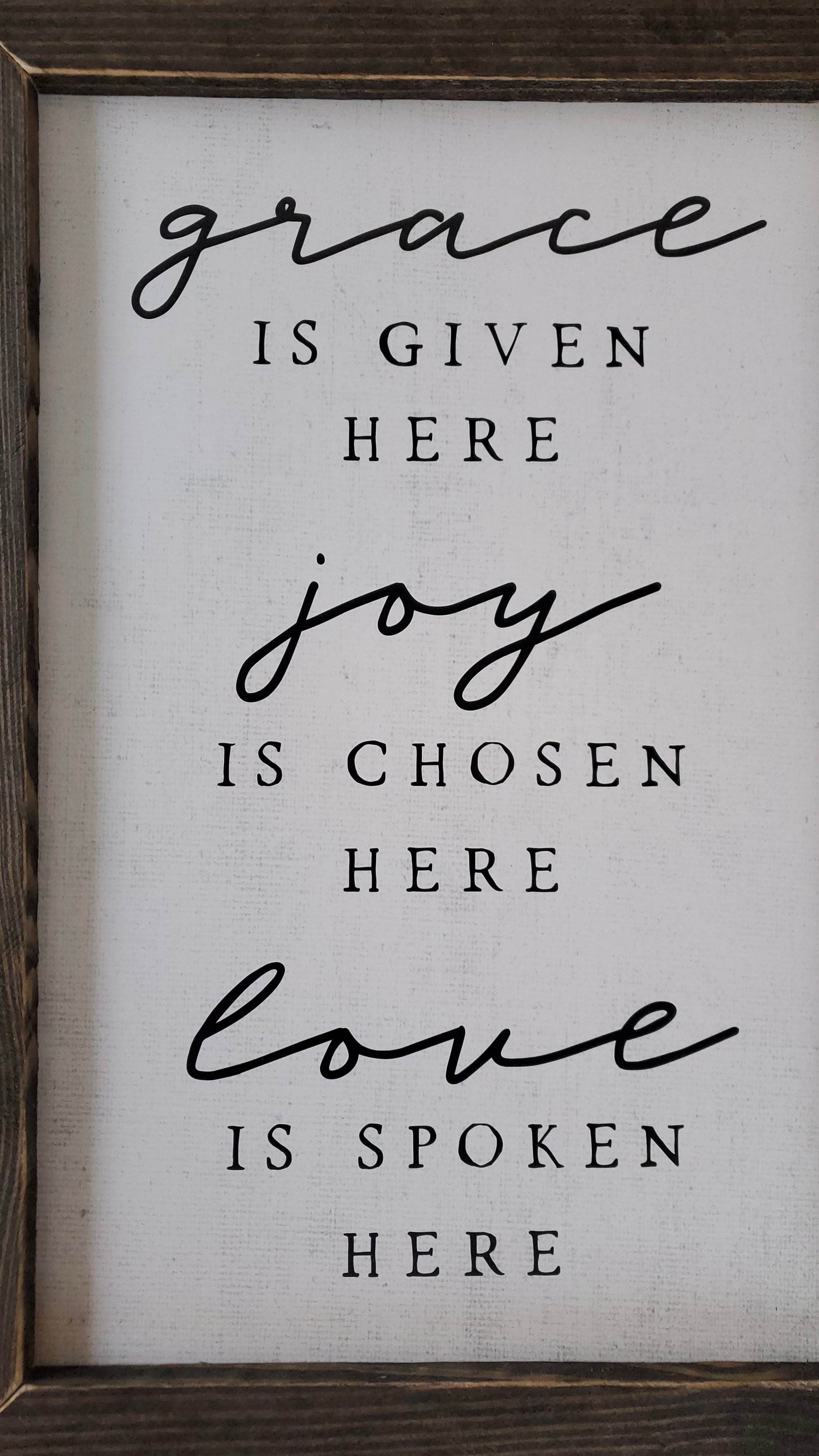 Grace is Given Here Rustic Sign