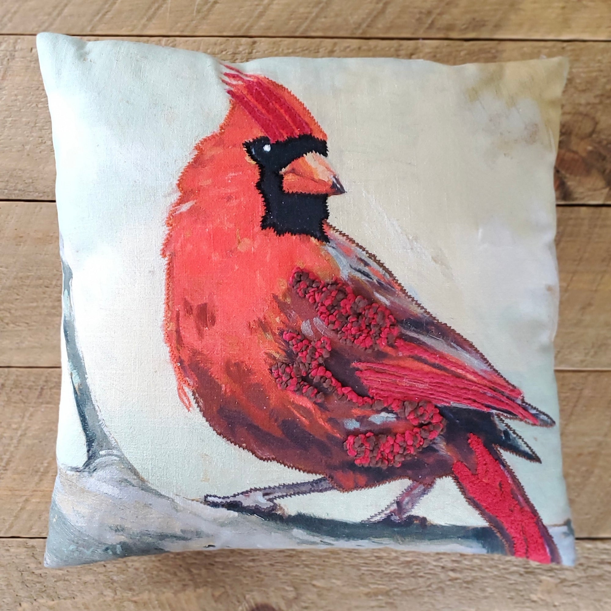 Beautiful Cardinal 17.5" Pillow