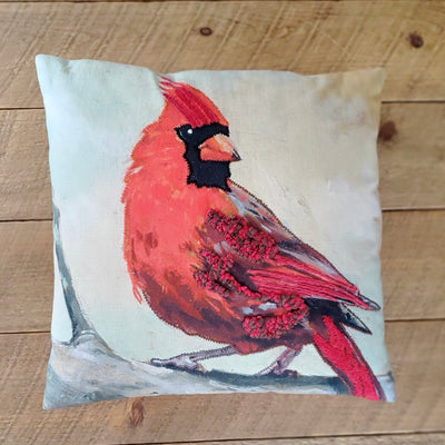 Beautiful Cardinal 17.5" Pillow