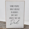 Hero Dad Sign | My Dad, My Hero Sign