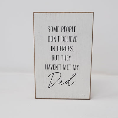 Hero Dad Sign | My Dad, My Hero Sign