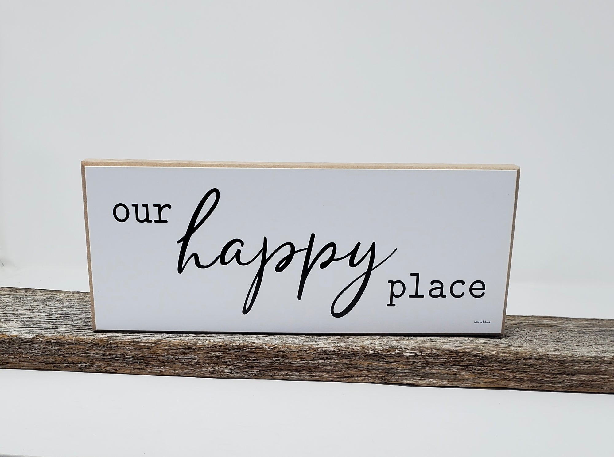 Our Happy Place Sign | Housewarming Gift