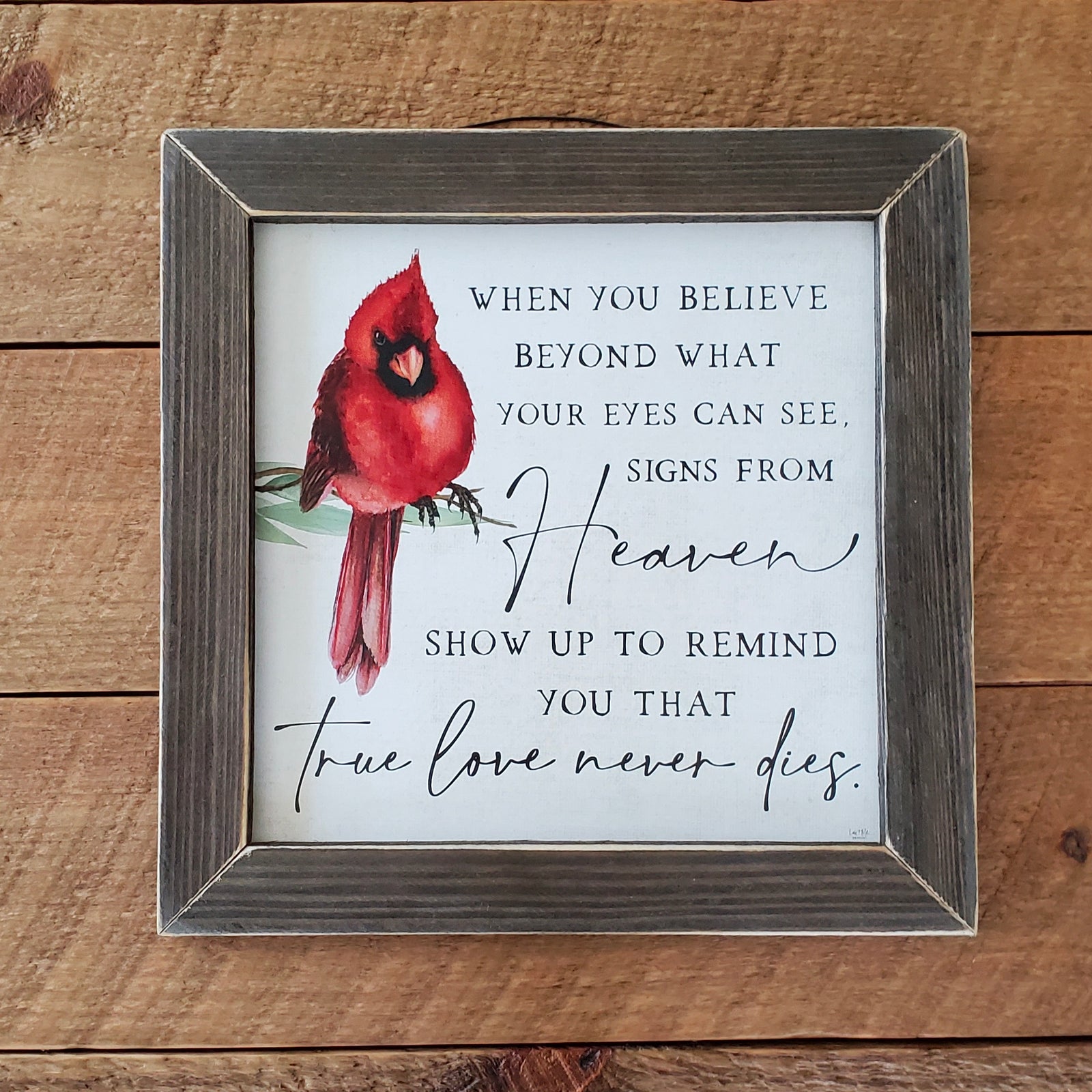 Signs From Heaven Cardinal Wooden Print