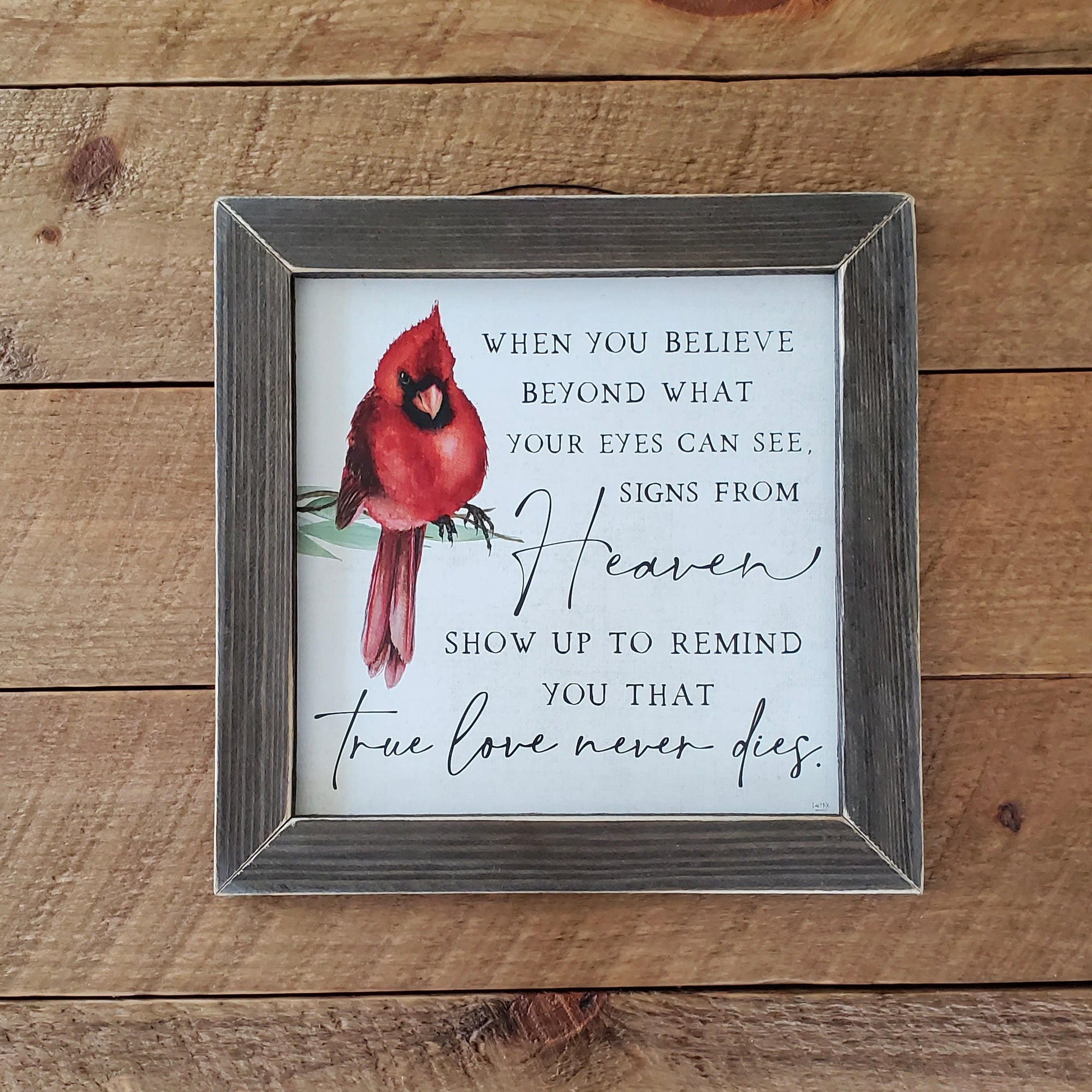 Signs From Heaven Cardinal Wooden Print