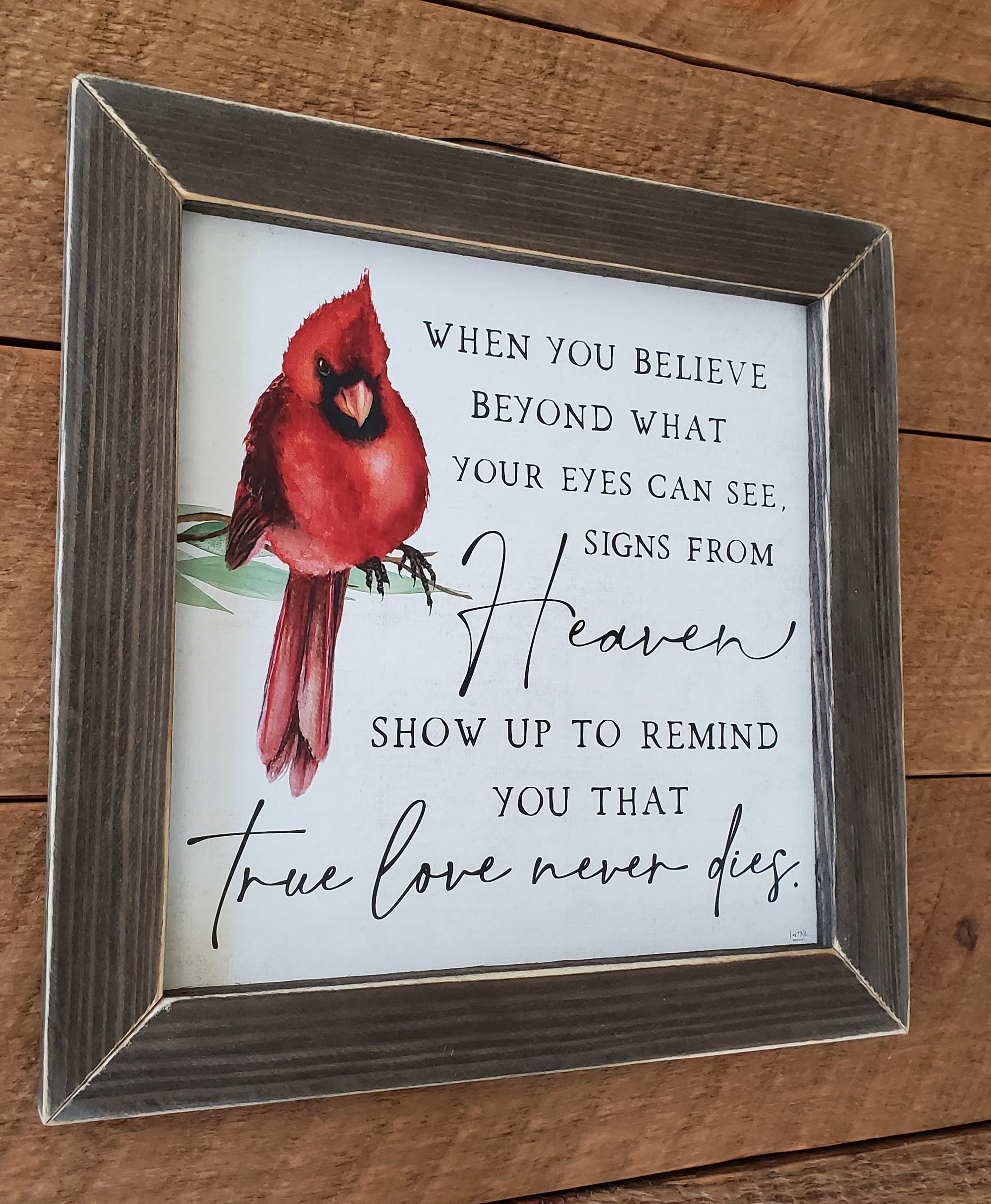 Signs From Heaven Cardinal Wooden Print