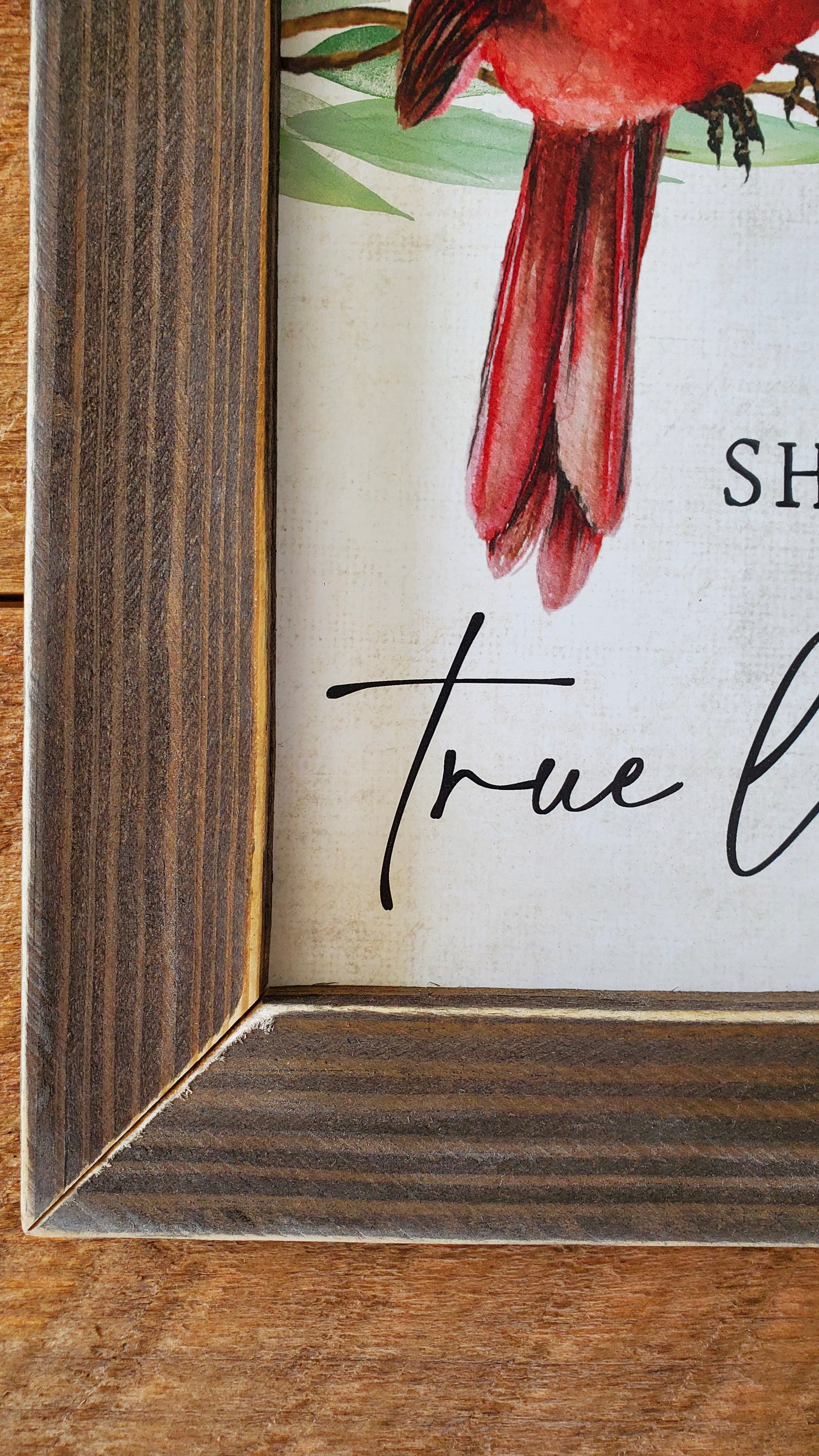 Signs From Heaven Cardinal Wooden Print