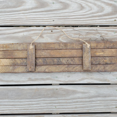 🇺🇸 Lath “America” Flag with Wood Star – 24" x 6" | Made in the USA