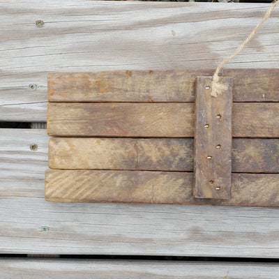 🇺🇸 Lath “America” Flag with Wood Star – 24" x 6" | Made in the USA