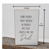 Hero Dad Sign | My Dad, My Hero Sign