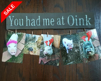 You Had Me at Oink Sign Pig Sign