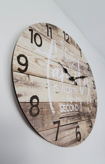 Time Spent with Family Clock