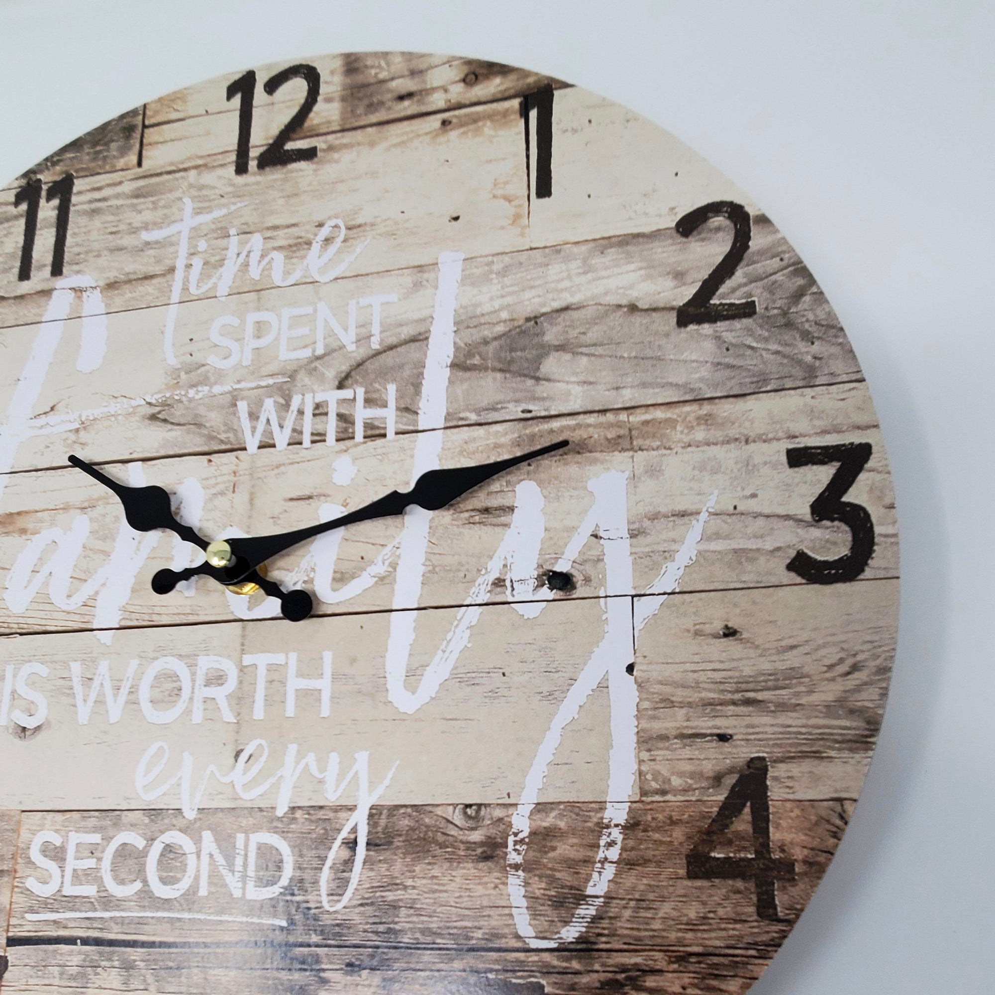 Time Spent with Family Clock