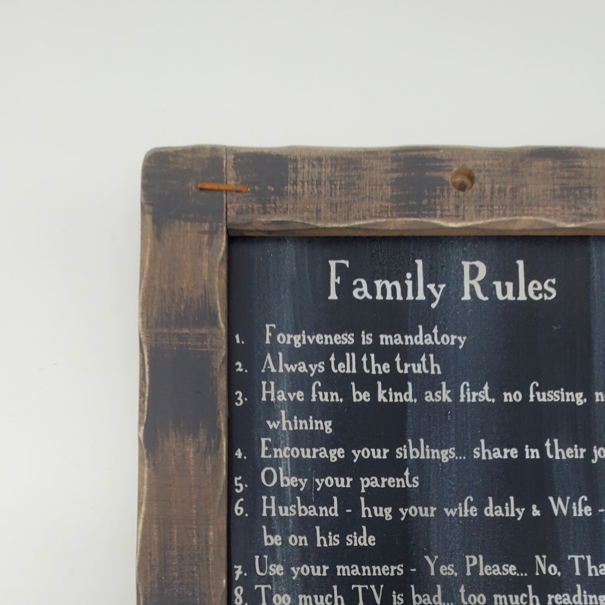 Family Rules Blackboard