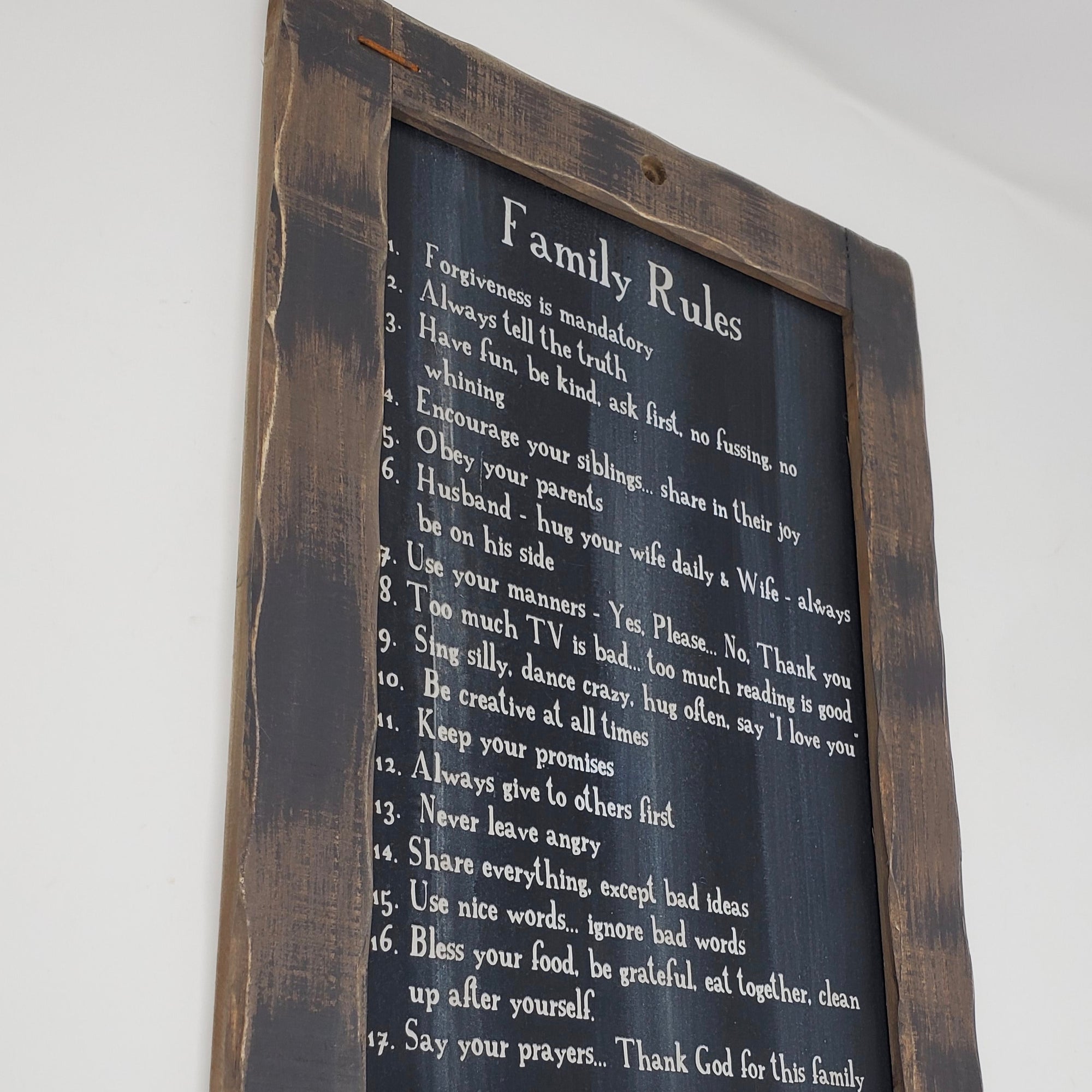 Family Rules Blackboard