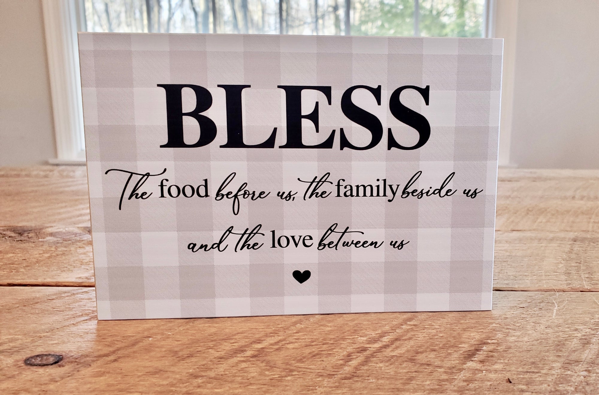 Bless the Food Before Us Sign