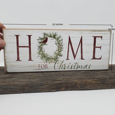 Home For Christmas Rustic Holiday Sign - A Rustic Feeling
