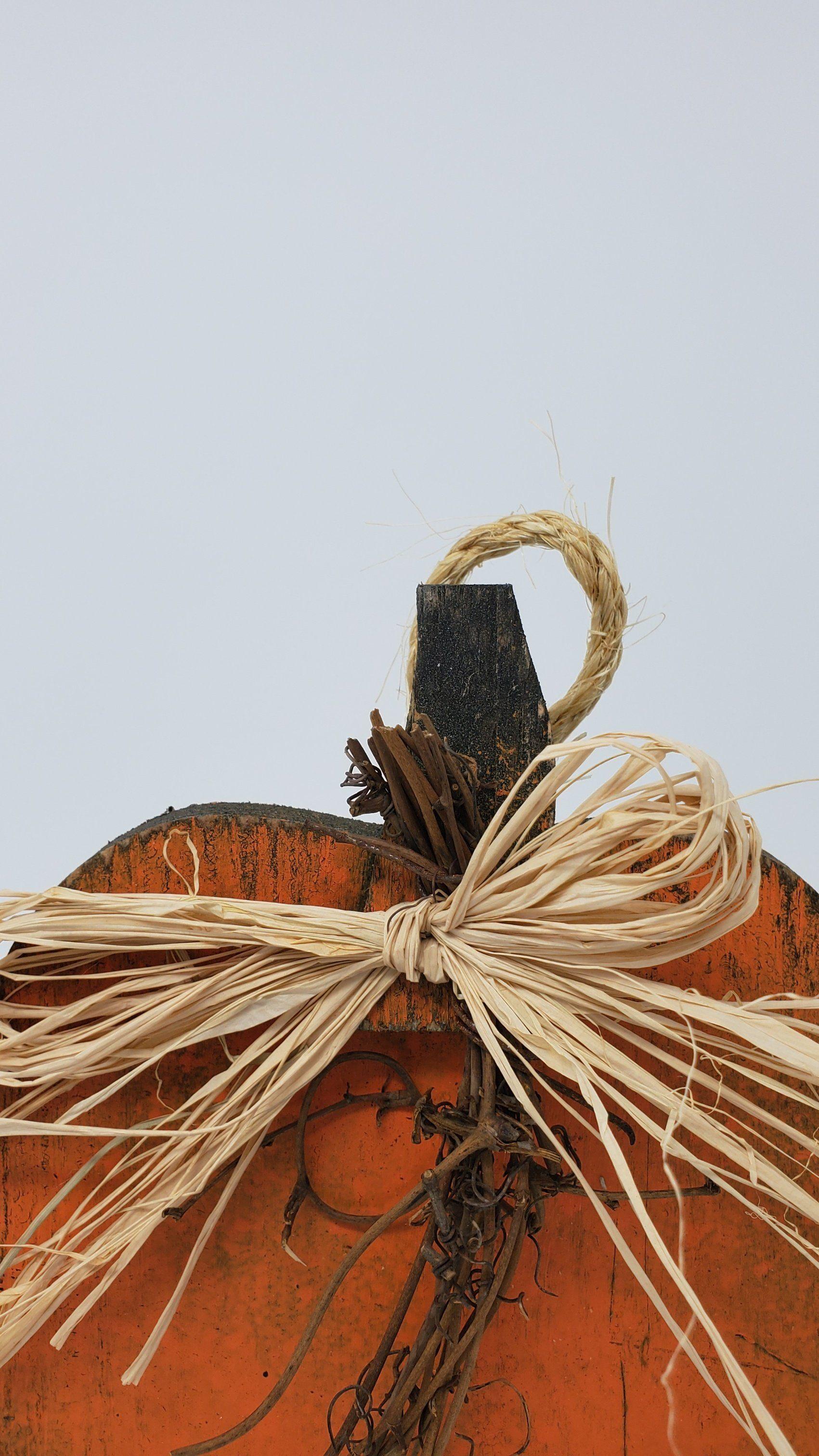 Handcrafted Wood Pumpkin - A Rustic Feeling