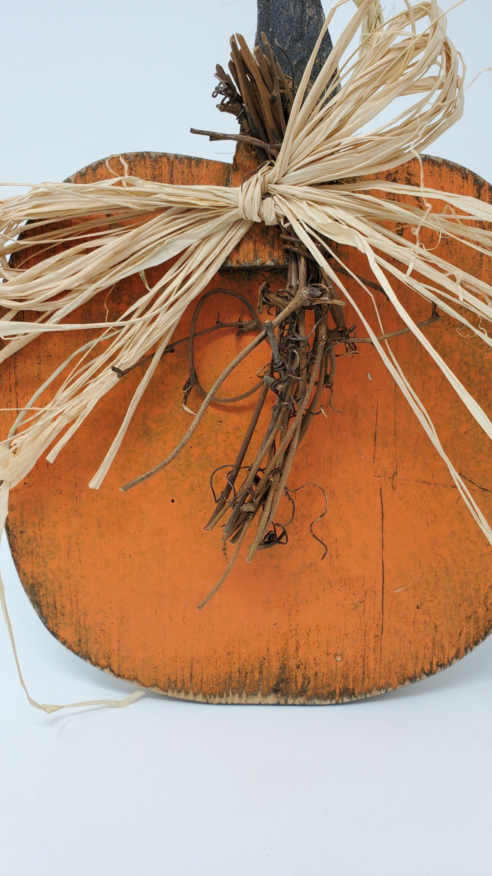 Handcrafted Wood Pumpkin - A Rustic Feeling