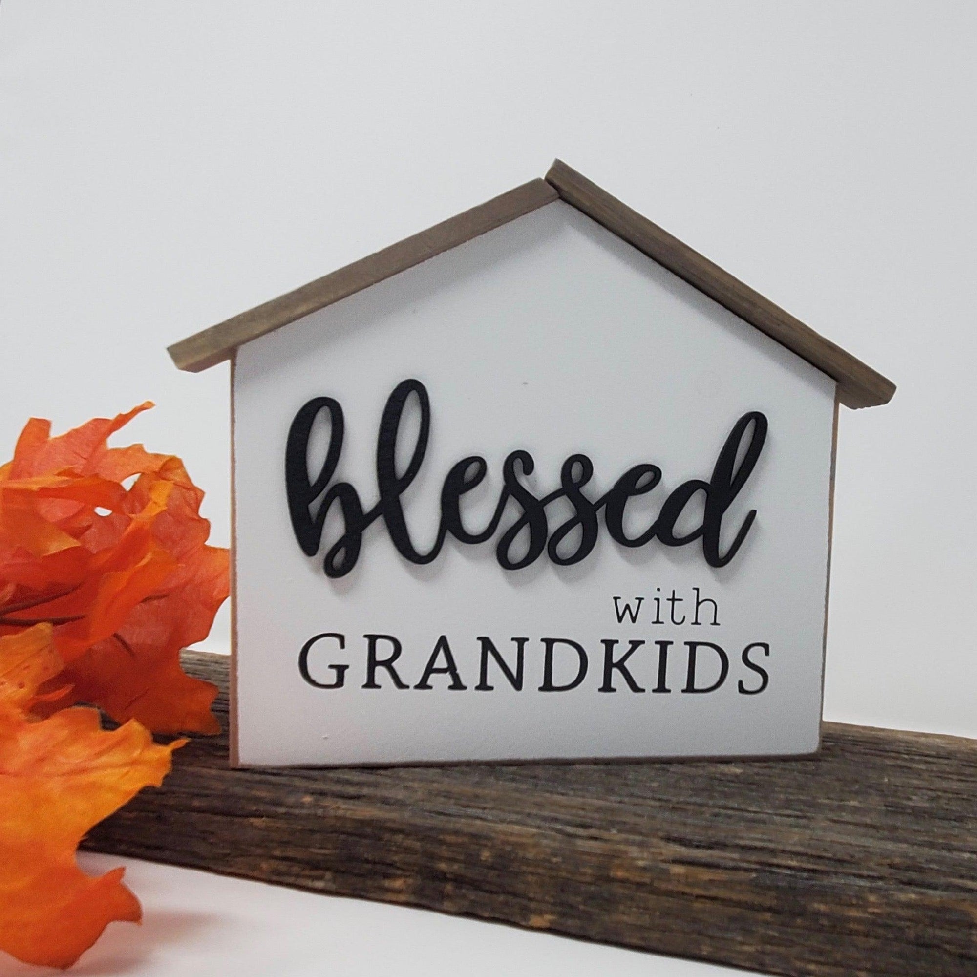 Grandparent Gift | Blessed with Grandkids - A Rustic Feeling