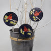 Red Cardinal Ornaments Set of 3 - A Rustic Feeling