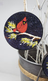 Red Cardinal Ornaments Set of 3 - A Rustic Feeling