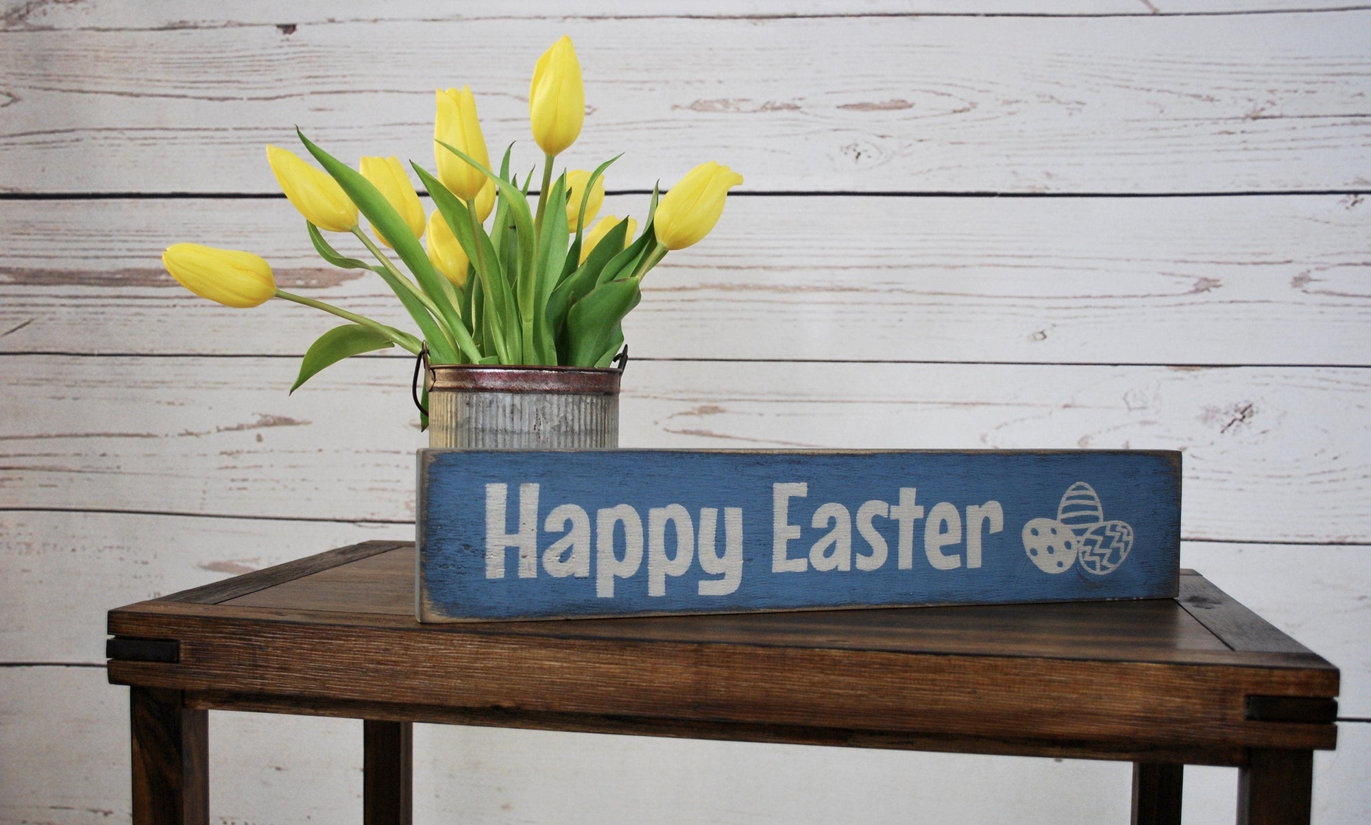 Easter Decorations, Easter Sign, Happy Easter - A Rustic Feeling