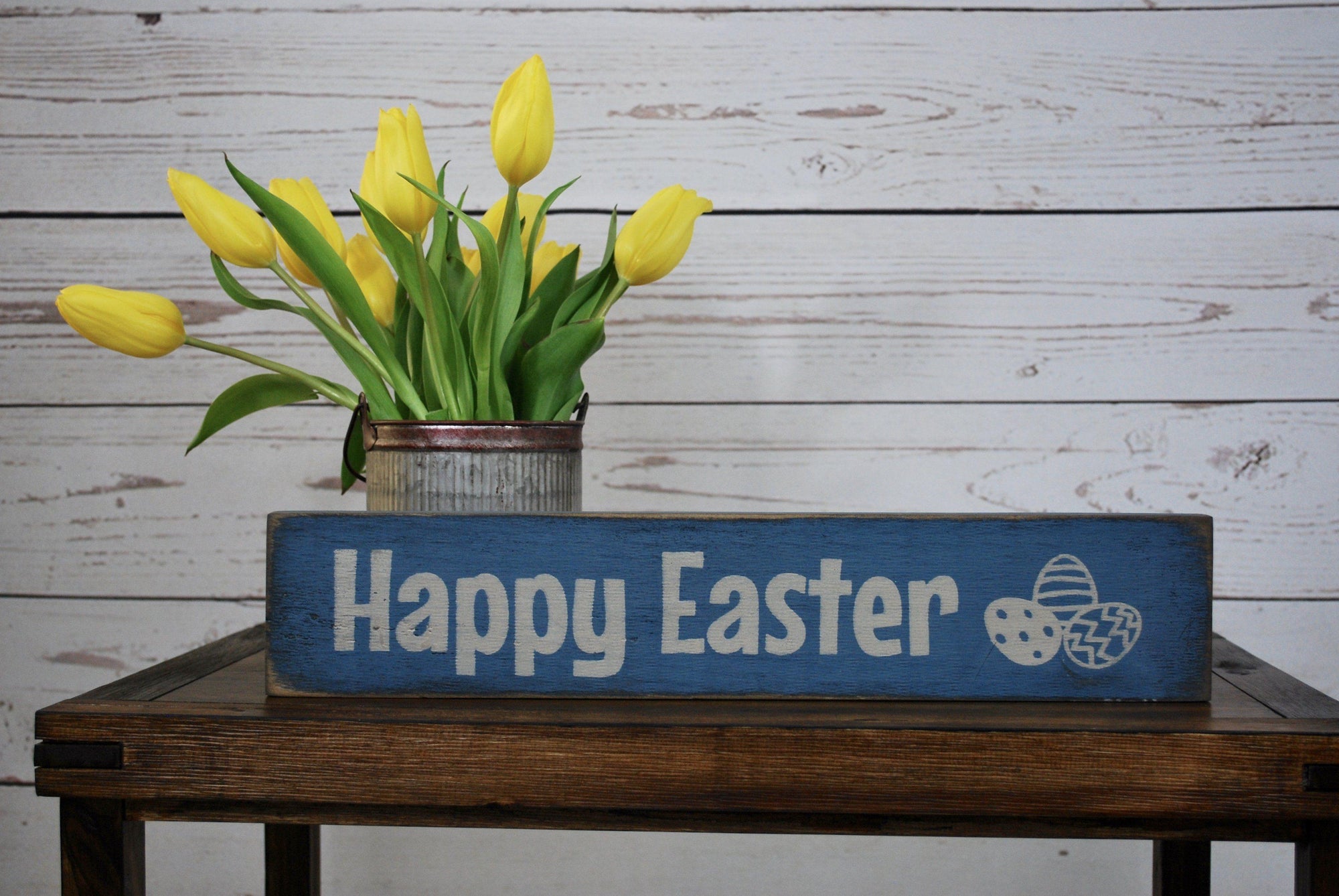 Easter Decorations, Easter Sign, Happy Easter - A Rustic Feeling