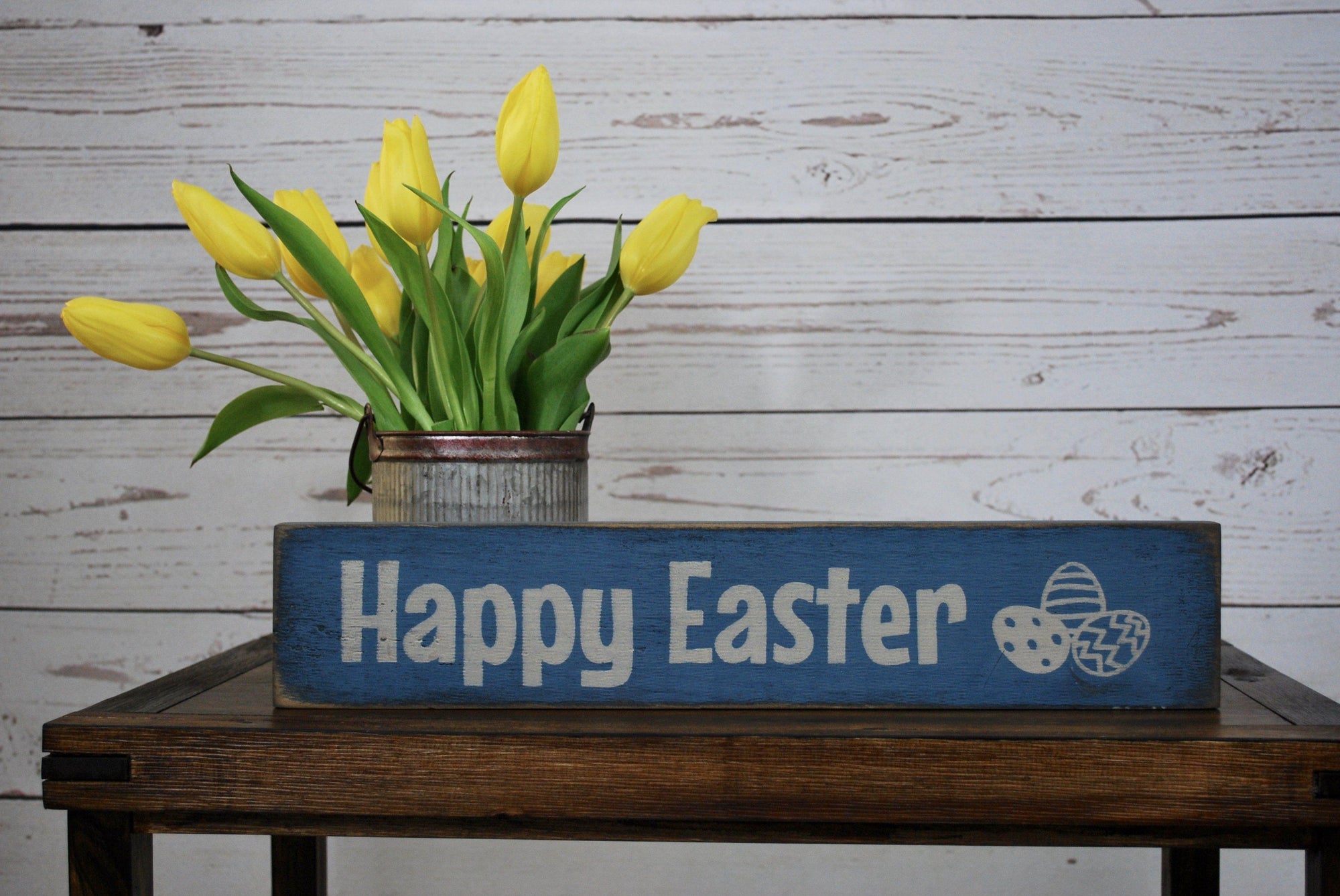 Easter Decorations, Easter Sign, Happy Easter - A Rustic Feeling
