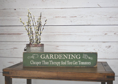 Gardening Sign for Mother's Day - A Rustic Feeling