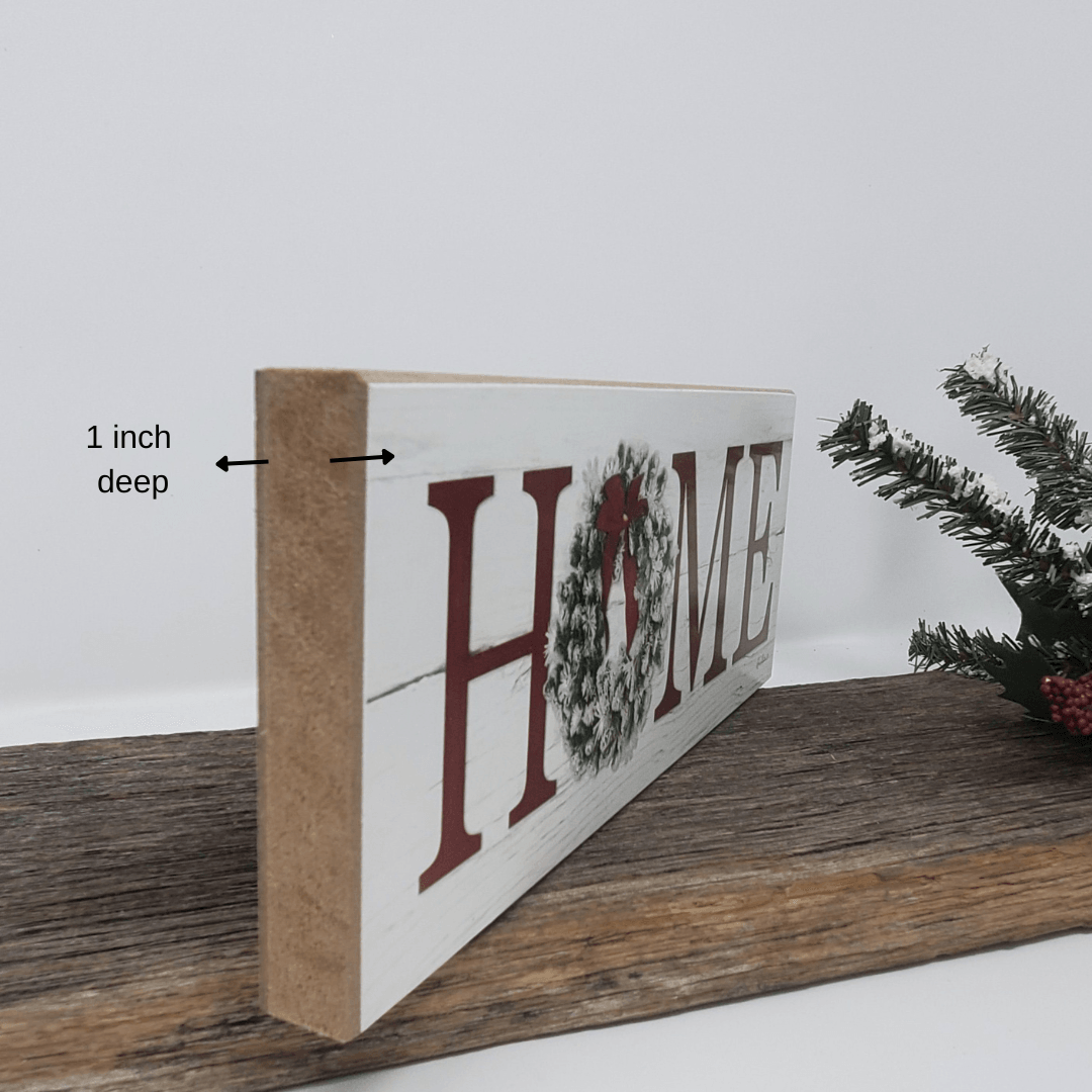 Home with Winter Wreath - A Rustic Feeling