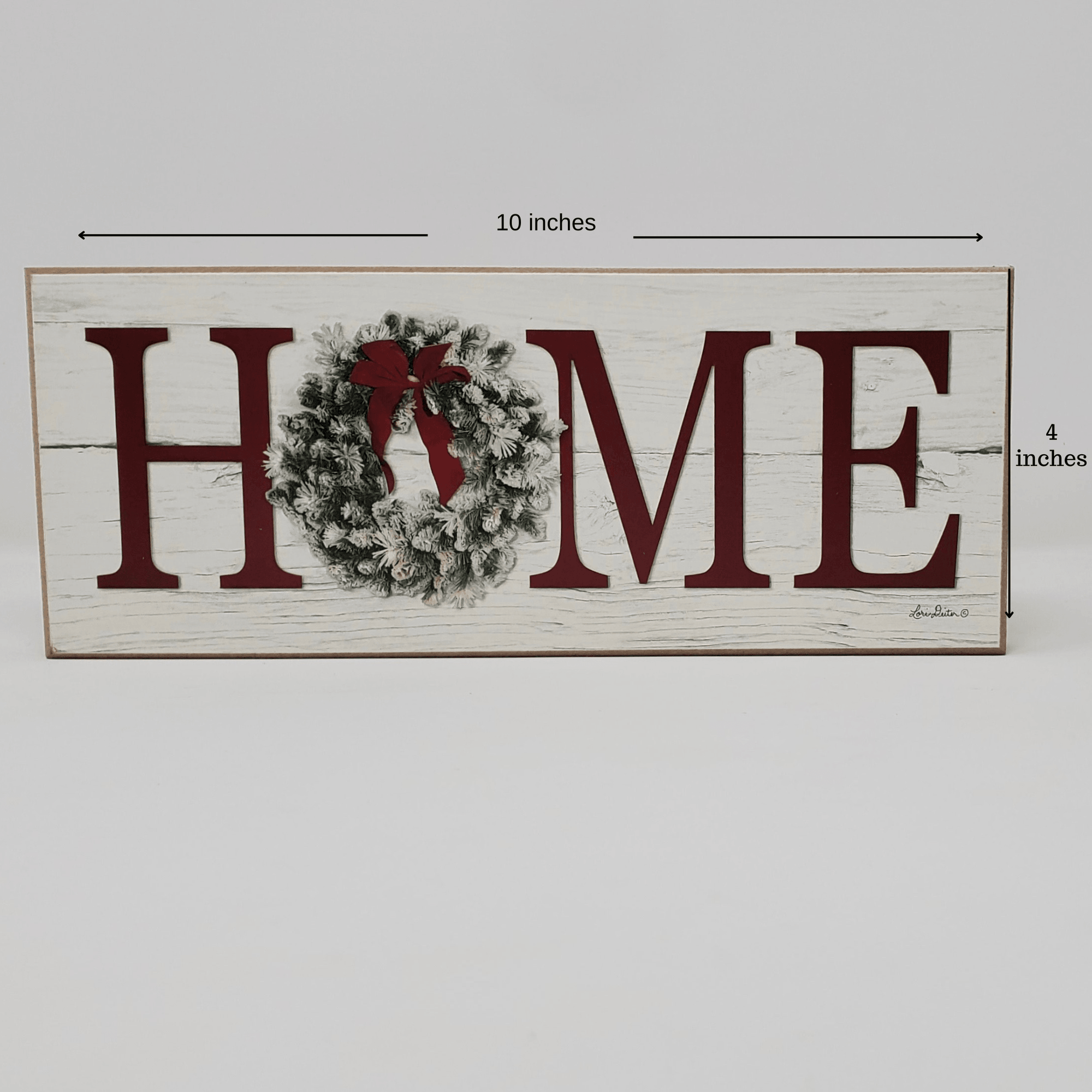 Home with Winter Wreath - A Rustic Feeling