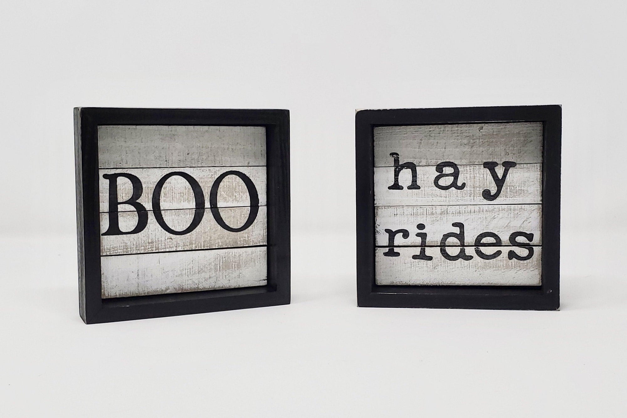 Boo Rustic Halloween Wood Sign - A Rustic Feeling
