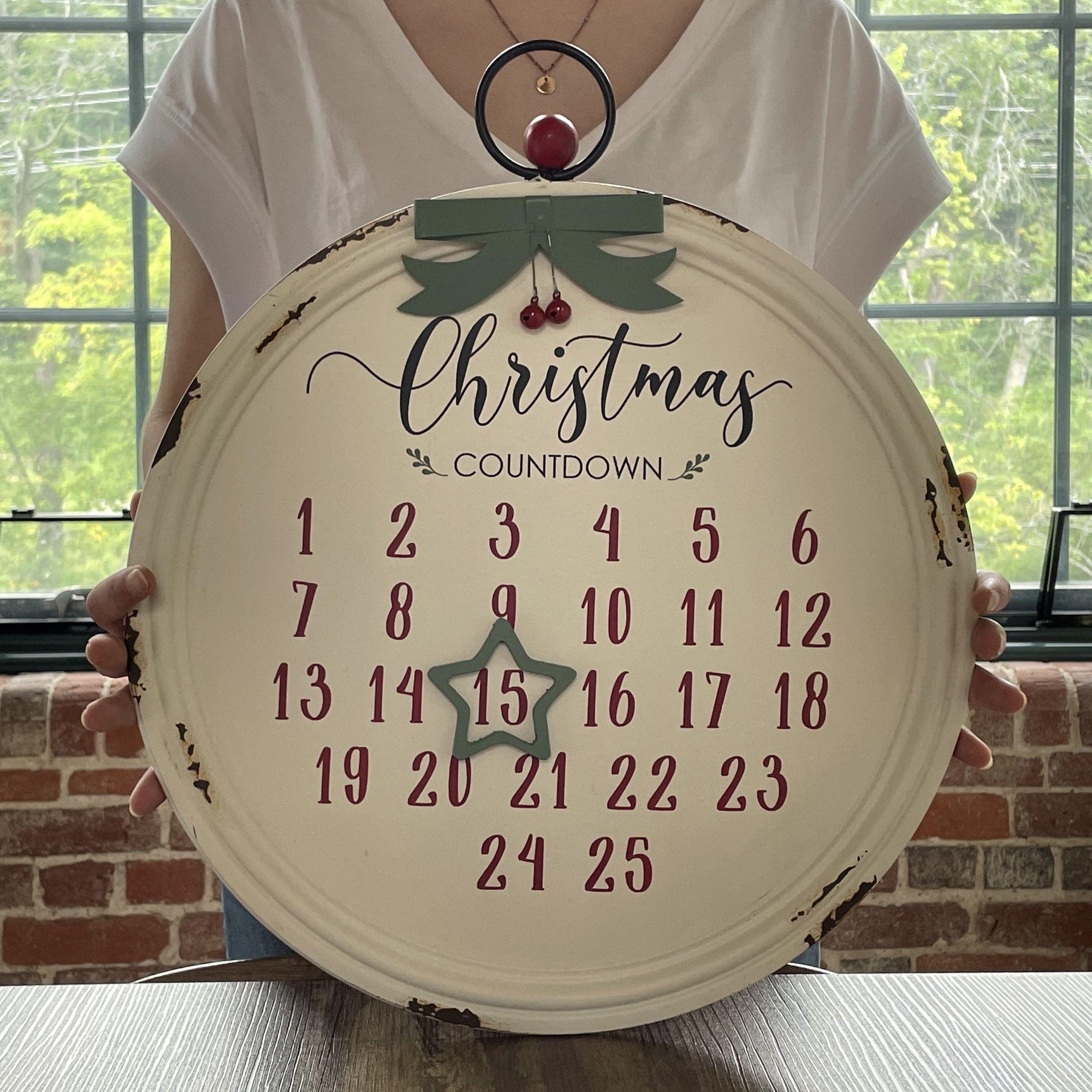 Christmas Countdown Calendar A Rustic Feeling