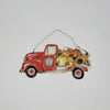Red Vintage Truck with Pumpkins - A Rustic Feeling