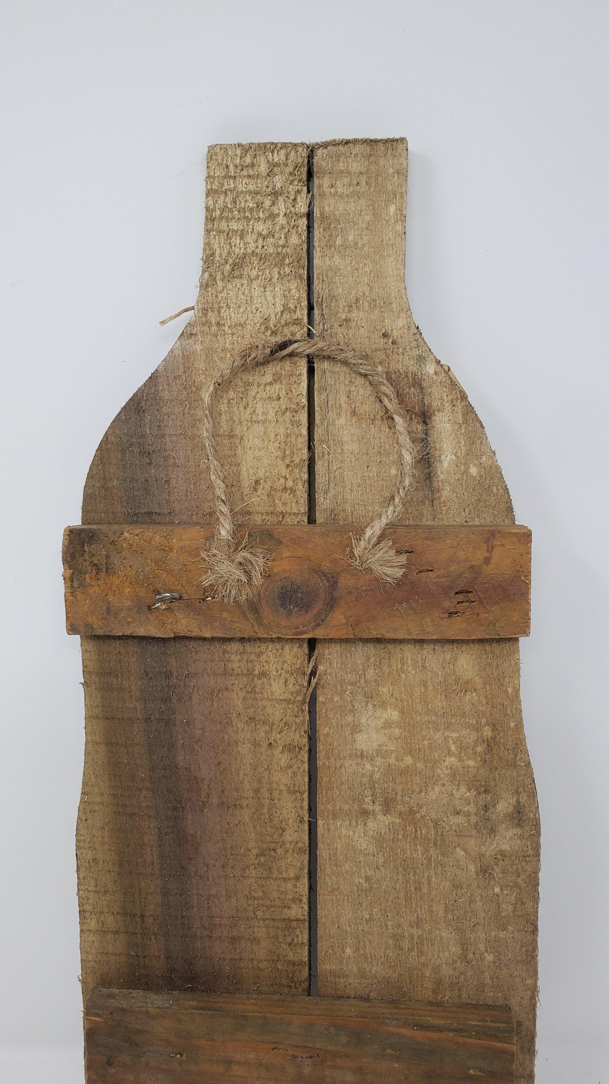 Primitive Orange Pumpkin Made of Wood - A Rustic Feeling