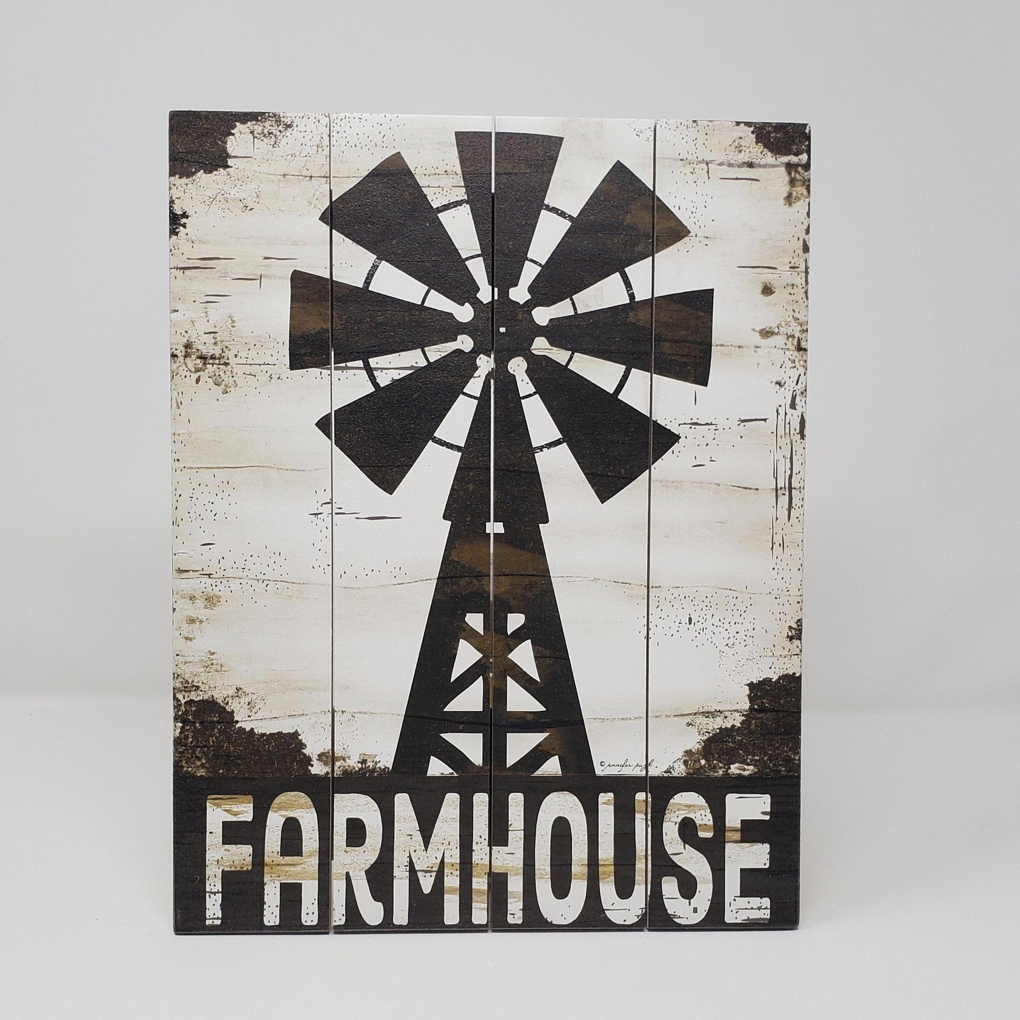 Farmhouse Windmill Wood Pallet Sign - A Rustic Feeling