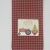 Happy Holidays Tractor Christmas Tree Towel - A Rustic Feeling