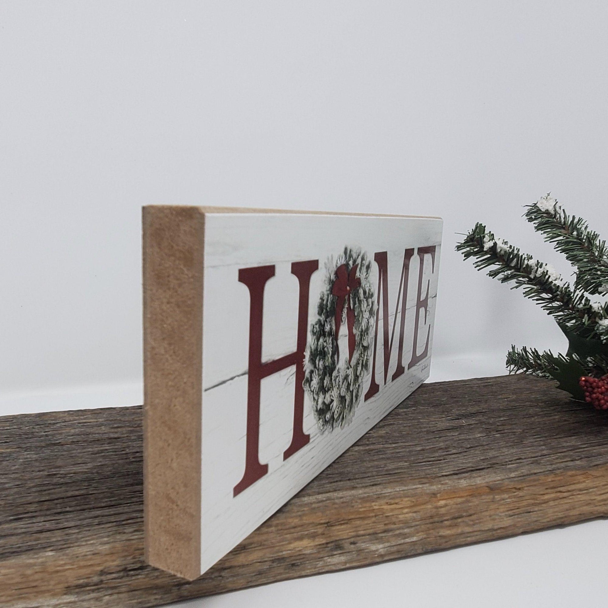 Home with Winter Wreath - A Rustic Feeling