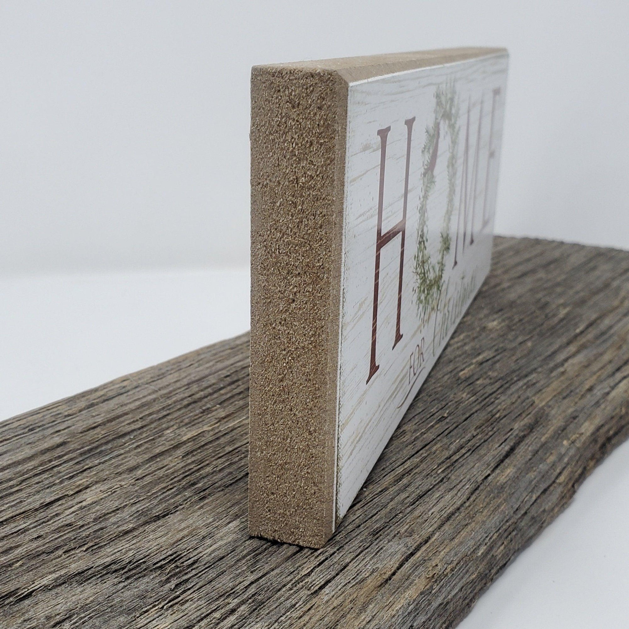 Home For Christmas Rustic Holiday Sign - A Rustic Feeling