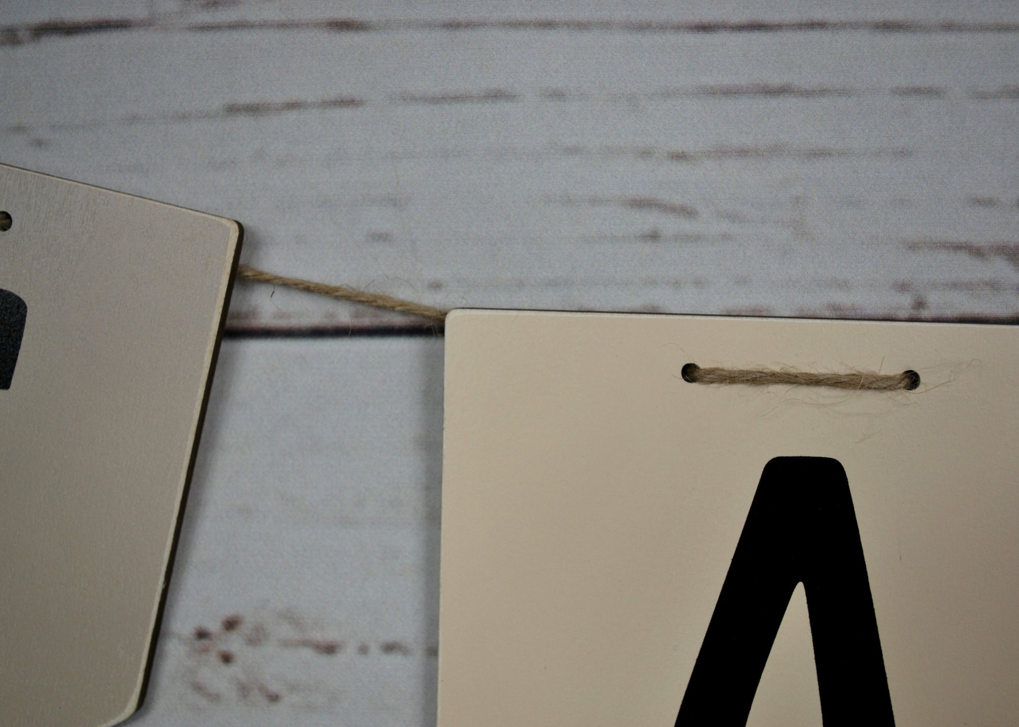 Farmhouse Decor, Farm Wood Garland - A Rustic Feeling